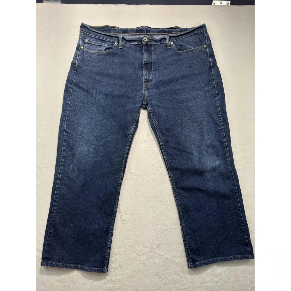 Levis 514 Jeans Mens 40x26 Blue Denim Straight Leg Regular Fit Medium Wash